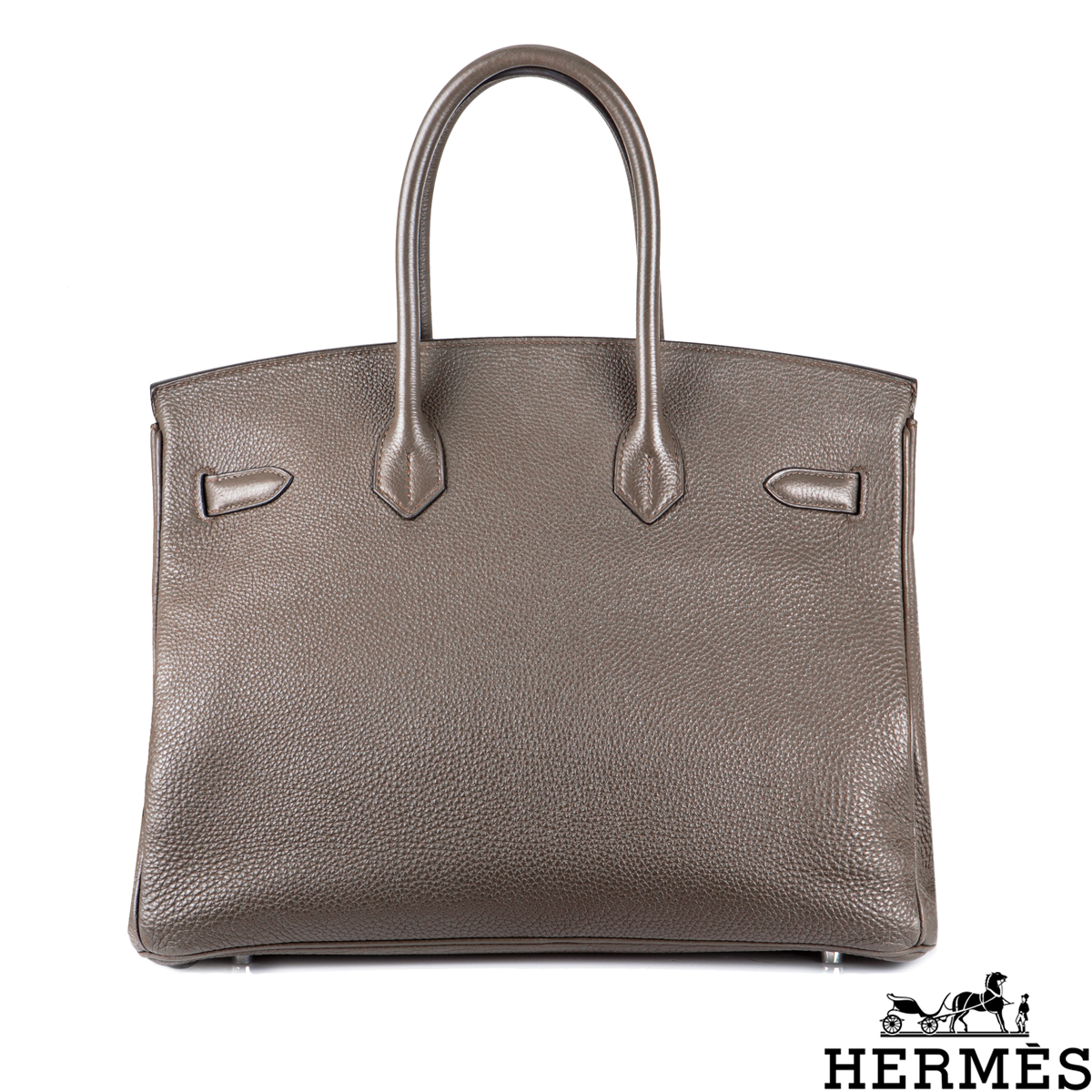Hermès Birkin 35cm Gris Etain Togo PHW